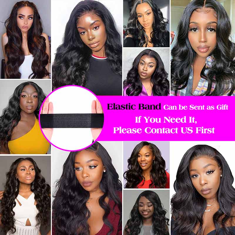 Ali Annabelle Brazilian Body Wave Pre-Plucked 4x4 Lace Closure Human Hair Wigs