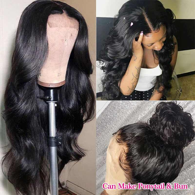Ali Annabelle Brazilian Body Wave Pre-Plucked 4x4 Lace Closure Human Hair Wigs