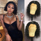 Ali Annabelle Deep Wave Short Bob Curly Lace Front Human Hair Wigs