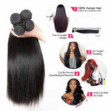 Ali Annabelle  Brazilian Straight  Human Hair Extensions 1 3 4 Bundles Deal