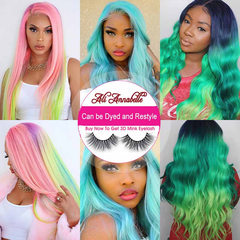Ali Annabelle 613 Body Wave Human Hair Bundles with Lace Frontal Honey Blonde Hair Weave For Black Women