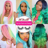 Ali Annabelle 613 Body Wave Human Hair Bundles with Lace Frontal Honey Blonde Hair Weave For Black Women