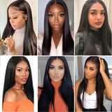 Ali Annabelle T Part Long Straight Human Hair Wigs Pre Plucked Lace Part Wig