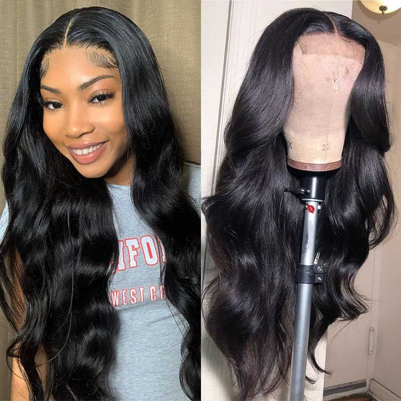 Ali Annabelle Brazilian Body Wave Pre-Plucked 4x4 Lace Closure Human Hair Wigs