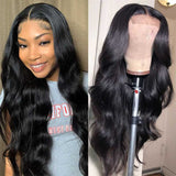 Ali Annabelle Brazilian Body Wave Pre-Plucked 4x4 Lace Closure Human Hair Wigs