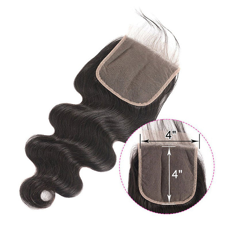 Ali Annabelle Brazilian Body Wave 2 Bundles With a 4x4 Lace Closure Brazilian Weave And Closure