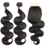 Ali Annabelle Brazilian Body Wave 2 Bundles With a 4x4 Lace Closure Brazilian Weave And Closure