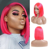 Ali Annabelle Pink Grey Purple Blue Green Yellow Red Orange Colored Straight BoB Wig