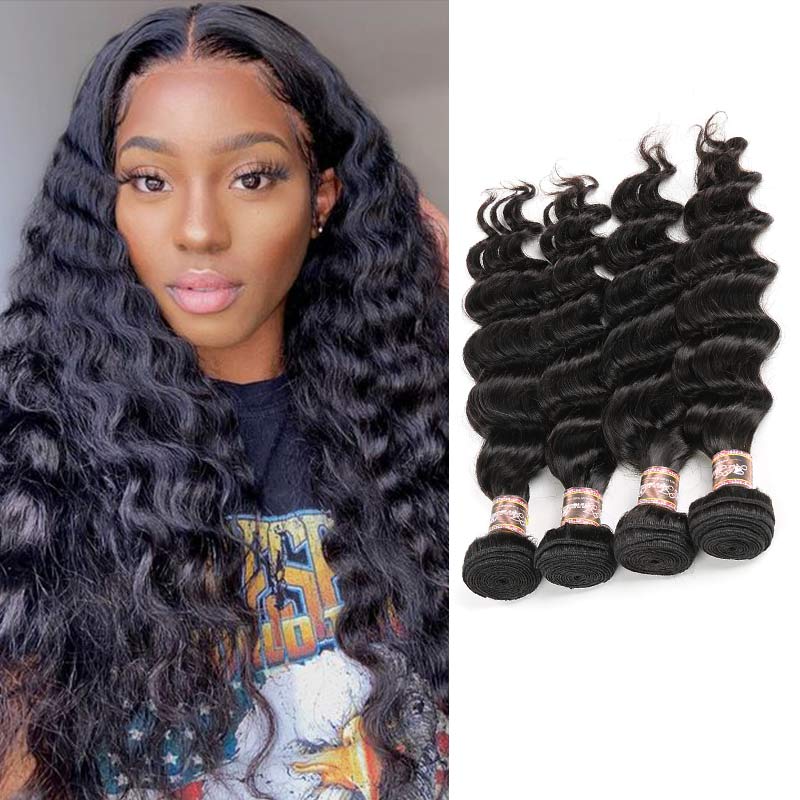 Ali Annabelle 3/4 Pcs Loose Wave Hair Indian Human Hair Bundles