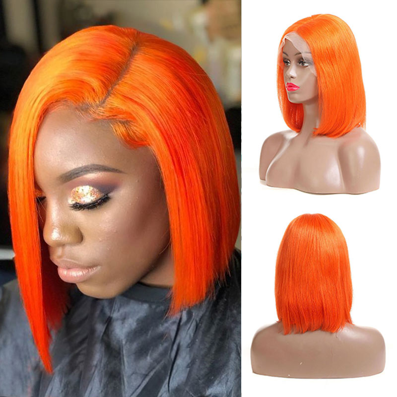 Ali Annabelle Pink Grey Purple Blue Green Yellow Red Orange Colored Straight BoB Wig