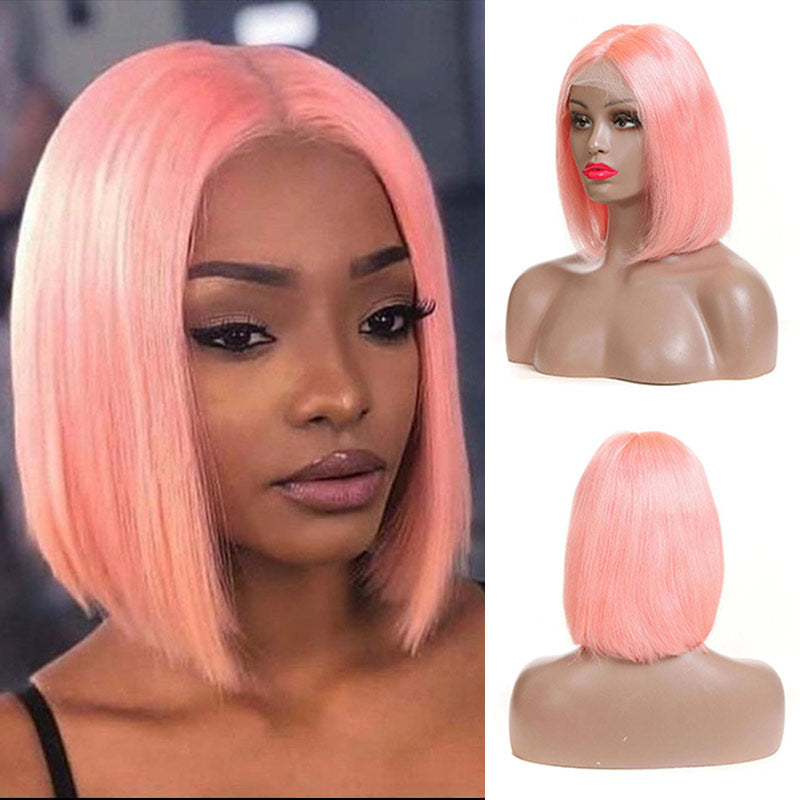 Ali Annabelle Pink Grey Purple Blue Green Yellow Red Orange Colored Straight BoB Wig