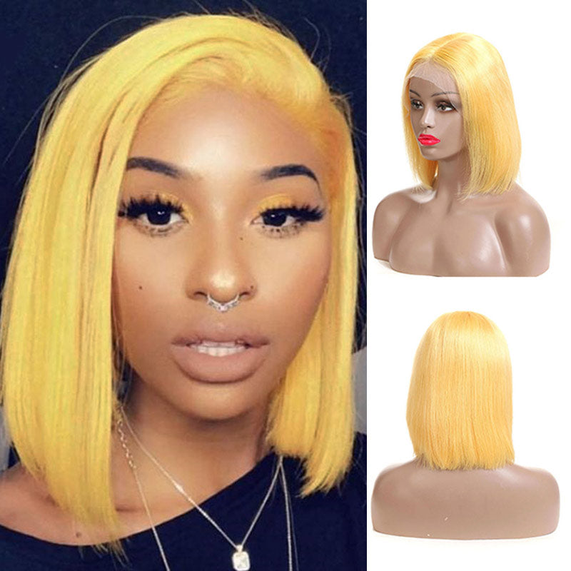 Ali Annabelle Pink Grey Purple Blue Green Yellow Red Orange Colored Straight BoB Wig