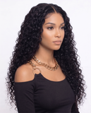 Aliannabelle Natural Texture Kinky Curly Skin-Like Lace Wig, Small Knots Pre-Bleached, Lived-In Style