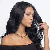 Aliannabelle Wear & Go 6x5 Pre-Cut Lace Body Wave Wig With Pre Bleached Invisible Knots