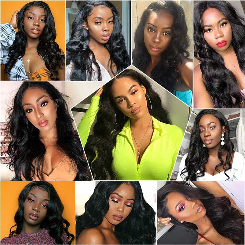 Ali Annabelle Body Wave Lace Front Human Hair Wigs Pre Plucked Peruvian Remy Lace Wig