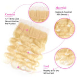 Ali Annabelle 613 Body Wave Human Hair Bundles with Lace Frontal Honey Blonde Hair Weave For Black Women