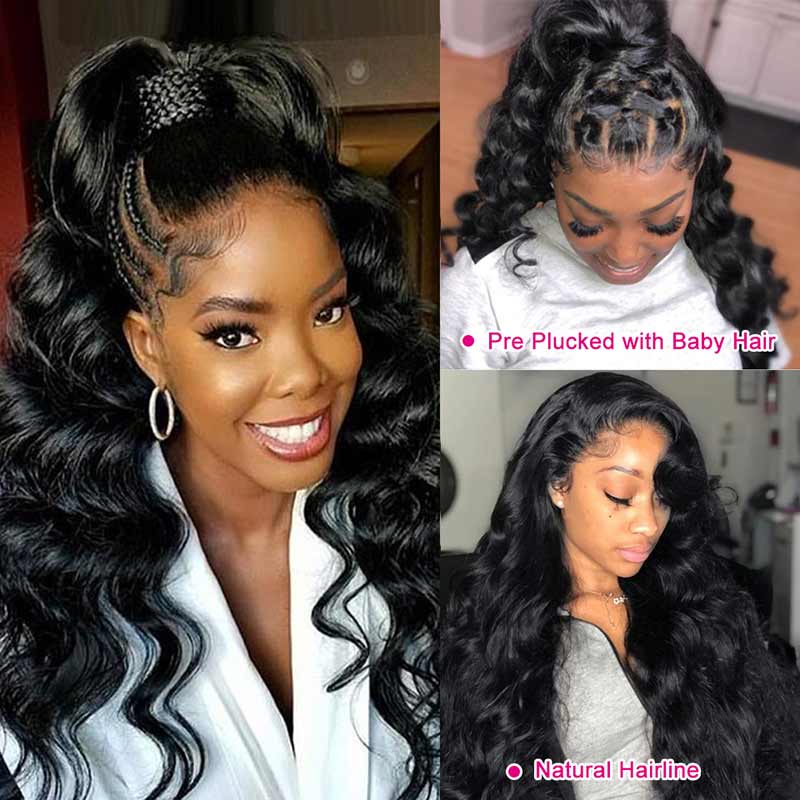 Ali Annabelle Loose Deep Wave Wig 4x4 13x4 Lace Frontal Human Hair Wigs Bouncy Loose