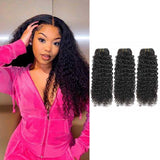 Ali Annabelle Natural Kinky Curly Human Hair Weave Bundles Long Curly Weave Hairstyles