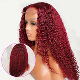 Brazilian Kinky Curly Lace Closure Human Hair Wigs-7