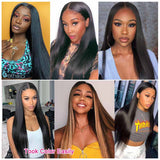 Ali Annabelle Straight Human Hair Wigs 4x4 5x5 Lace Closure Pre Plucked Natural Hairline