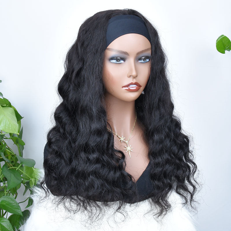 Ali Annabelle Affordable Glueless Headband Wig Loose Wave Human Hair Wigs