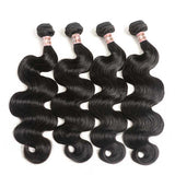 Brazilian Remy Wavy Human Hair Weave Bundles-6