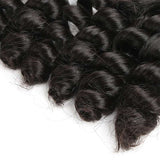 Ali Annabelle Funmi Hair Weave Tight Loose Curl Natural Color Double Drawn Human Hair Extensions