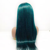 Ali Annabelle Blue Red Yellow Hair Color Ideas 4x4 13x5x1 T Part Straight Human Hair Wigs