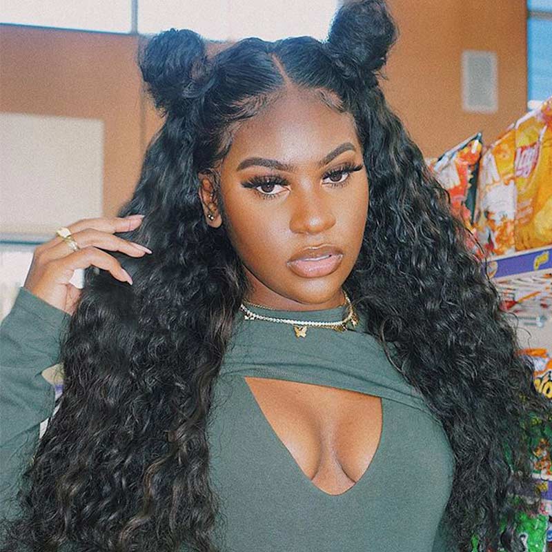 Ali Annabelle 4x4 Kinky Curly Transparent Lace Closure Human Hair Wigs