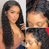 Ali Annabelle Deep Wave Lace Front Wigs 100% Human Hair Wigs Natural Hairline
