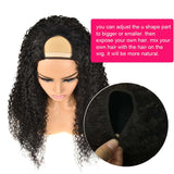 Ali Annabelle U Part Brazilian Curly Wig 14-26inch Glueless Kinky Curly Human Hair Wigs