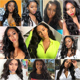 Ali Annabelle Brazilian Body Wave Hair Natural Color 10-30inch Human Hair Weave Bundles