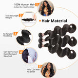 Ali Annabelle Malaysian Remy Body Wavy Human Hair Weave Bundles Deal