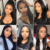 Peruvian Straight Lace Human Hair Weave Bundles With Closure-8