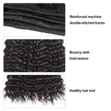 Ali Annabelle Water Wave Human Hair Bundles With Closure 4x4 Medium Brown Lace