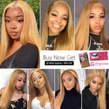 Ali Annabelle 27 Color Caramel Blonde Straight Human Hair Wigs Premade 4x4 Lace Closure Wig For Women