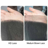 Ali Annabelle 13x4 Lace Frontal HD/Medium Brown Lace Alone 10"-22" Straight Human Hair Closure