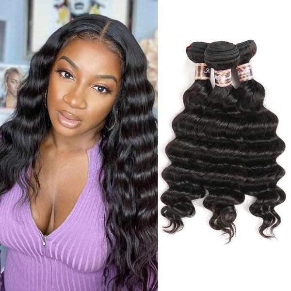 Ali Annabelle 3/4 Pcs Loose Wave Hair Indian Human Hair Bundles