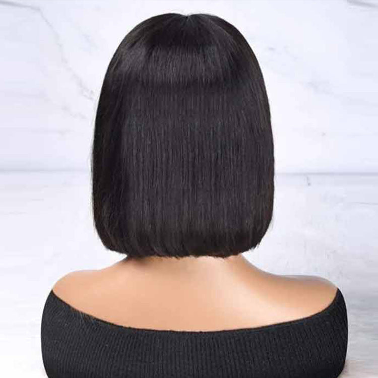 Ali Annabelle UR Series Short Bob Wig Straight 13x5x1 T Part Human Hair Wigs for Black Women Pre Plucked Transparent Frontal Wig Brazilian Lace Wigs